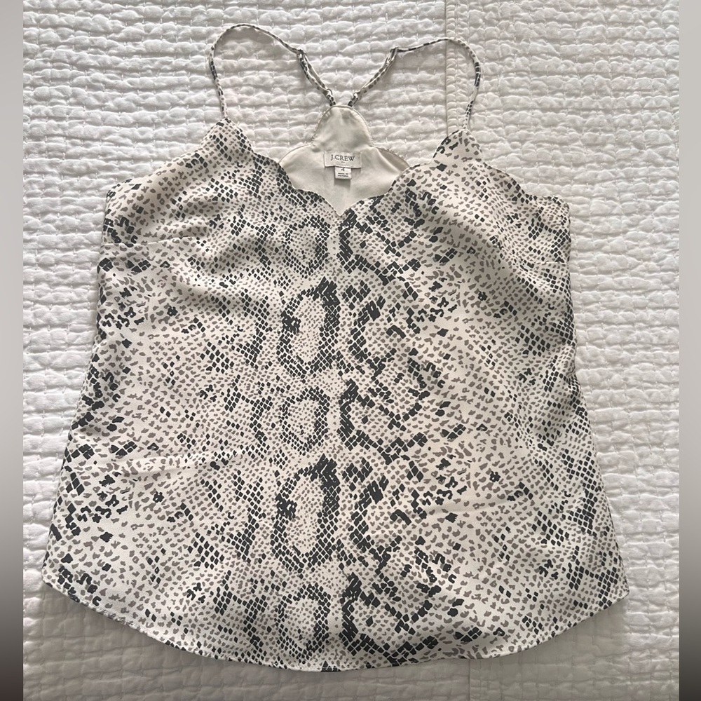 J. Crew Women's Black and White Camisole